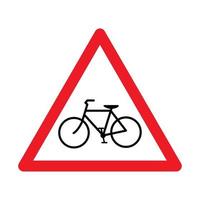 vector de señal de bicicleta.