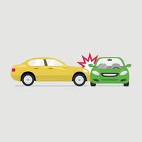 Car crash and accidents. vector