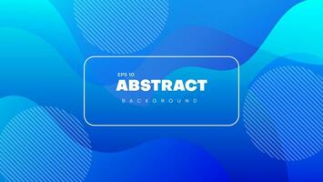 abstract dynamic wave background.modern blue gradient wavy shape composition vector
