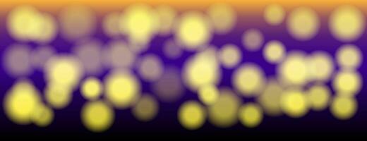 blurred bokeh yellow light abstract background vector