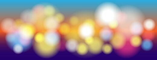 blurred bokeh colorful light abstract background vector