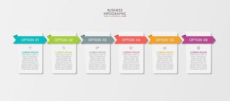 presentación plantilla de infografía empresarial vector