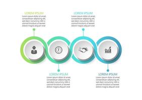 Presentation business infographic template vector