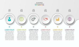 Presentation business infographic template vector