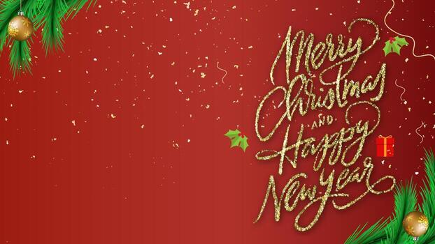 vacaciones y un próspero fondo de vector de año nuevo en formato eps10 con bokeh realista y brillo dorado