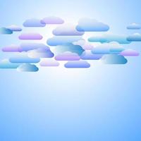 Blue sky background vector