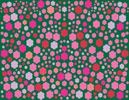 multicolored floral pattern vector