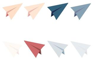 Paper airplane icon. colorful paper plane, Vector illustration.