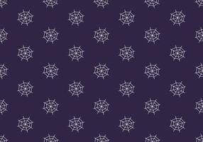 Dark pattern with spiders web on purple background. Halloween festive autumn decoration. October holiday print for paper printing, textile and design vector
