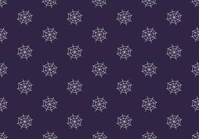 Dark pattern with spiders web on purple background. Halloween festive autumn decoration. October holiday print for paper printing, textile and design vector