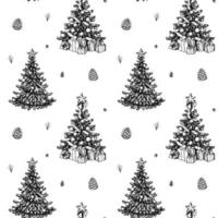 Christmas seamless pattern vector