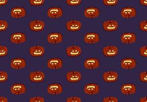 Dark seamless pattern with pumpkins, face and smile. Halloween party decoration. Vegetable print with a smirk. Festive background for paper, textile, holiday and design. Vector illustration.