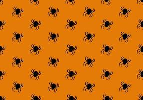 patrón sin costuras con arañas. decoración de fiesta de halloween. Fondo festivo para papel, textil, vacaciones y diseño. vector