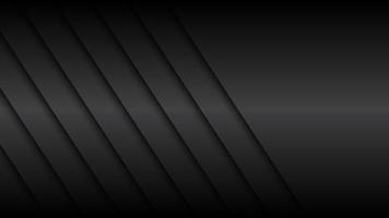 Black material design background with diagonal shadows, modern abstract widescreen vector illustration