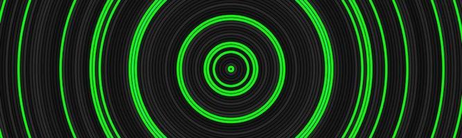 Black and grey circles header. Abstract modern vector banner. Simple geometric pattern background