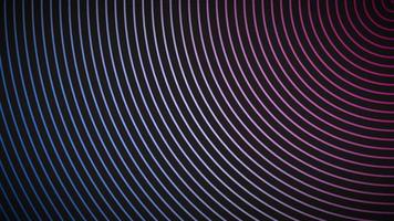 Abstract blue and purple neon background, circular lines futuristic vector background