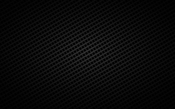 Dark abstract perforated square background. Black mosaic look. Modern geometric vector texture. Simple metallic illustration