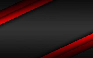 Abstact red line vector background. Overlap layers on black background with free space for your design