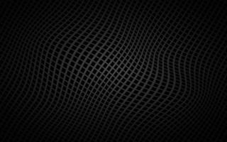 Dark abstract perforated wavy square background. Black mosaic look. Modern metallic geometric vector texture