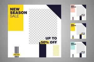 Suitable for social media posts templates and web or internet ads. vector