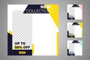Suitable for social media posts templates and web or internet ads. vector