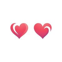 Heart logo template  Love logo icon vector design