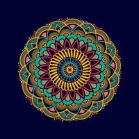 Colorful abstract round mandala design vector