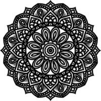 mandala redondo ornamento decoracion antecedentes vector