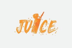 Diseño de camiseta con gráficos de jugo para impresión moderna, recuerdos y otros usos, ilustración vectorial. vector