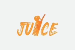 Diseño de camiseta con gráficos de jugo para impresión moderna, recuerdos y otros usos, ilustración vectorial. vector