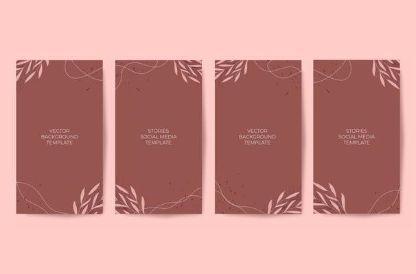 Luxury and elegant social media stories background template