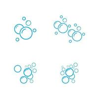 Bubble water vector illustration design template