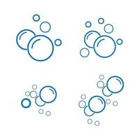 Bubble water vector illustration design template