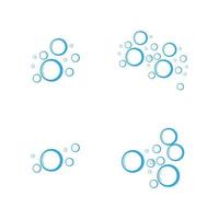 Bubble water vector illustration design template