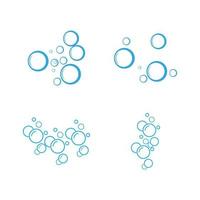 Bubble water vector illustration design template