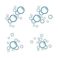 Bubble water vector illustration design template