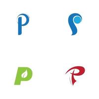 Letter p Logo Template vector icon design