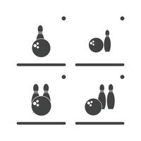 bowling icon graphic design template illustration vector