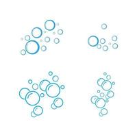 Bubble water vector illustration design template