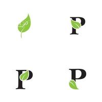 Letter p Logo Template vector icon design