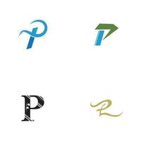 Letter p Logo Template vector icon design