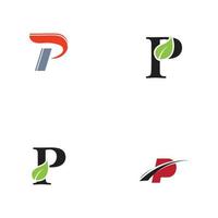 Letter p Logo Template vector icon design