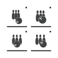 bowling icon graphic design template illustration vector