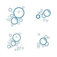 Bubble water vector illustration design template