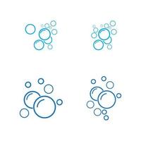 Bubble water vector illustration design template