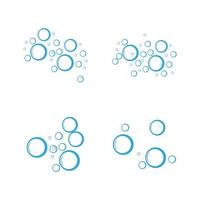 Bubble water vector illustration design template