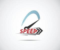 Speed. Logo racing event. Speedometer vector