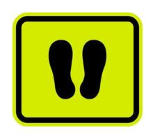 Do Not Walk Or Stand Here Symbol Sign Isolate on White Background,Vector Illustration vector