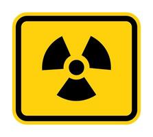 Radiation Hazard Symbol Sign Isolate on White Background,Vector Illustration vector