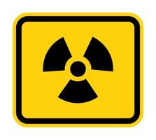 Radiation Hazard Symbol Sign Isolate on White Background,Vector Illustration vector